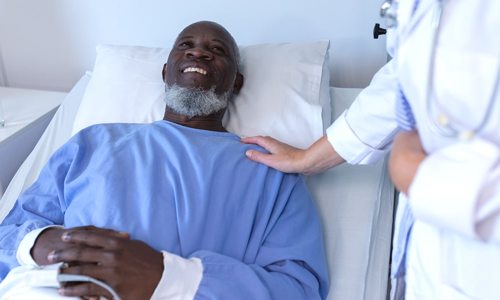 Photo of Doctor with Hospital patient